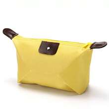 1pc New Foldable Travel Toiletry Storage Bag, Modern Minimalist Yuanbao-Shaped Girls Makeup Bag, Candy Dumpling Bag - Multicolor - View 6