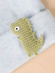 1pc Baby Dinosaur Shaped Soft Warm Knitted Beanie Hat, Full Moon/100 Days Photo Prop, All Seasons - 1PC - View 8