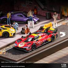 Burago بوراجو - فيراري 499P 24H LMS هايبركار 2024#51 1:64، نموذج سيارة معدني AF Corse Le Mans، مرخص من فيراري، العمر الموصى به 14+ - فيراري 499P 24H لومان رقم 51 - مشاهدة 4