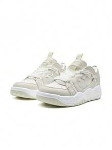 XTEP New Versatile Casual Breathable Comfortable Women's Sneakers - White Sand Grey/Sail White - View 1