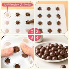 Cetakan Cokelat Setengah Bola Silikon Kecil 35 Rongga, Cetakan Kue Setengah Bola Anti Lengket, Cetakan Permen yang Dapat Digunakan Kembali untuk Dekorasi Kue, Permen Karet, Mousse, Jeli, Puding, Es Batu, Camilan Buah & Camilan Ramah Keto - MultiWarna - View 3