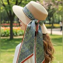 2/3Pcs Vintage Floral Paisley Pattern Women's Multi-Functional Scarf, Belt, Headband, Soft Double-Layered Material, Fashion Accessory For Women, Daily Wear, Holiday Party, Suitable For Spring, Summer, Autumn - Multicolor - View 5