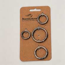 4pcs Flat Spring O-Rings, 4pcs Round Metal Key Rings, Suitable For Buckle Bags And Handbags Key Ring Clasp - Multicolor - View 2