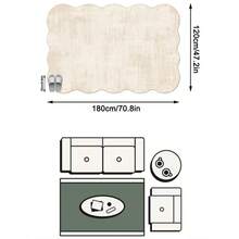 1 Buah Karpet Area Lembut Bergaya Minimalis Modern Estetika Prancis Warna Krem, Bahan Kasmir Imitasi, Cocok untuk Kamar Mandi, Dapur, Pintu Masuk, Lorong, Samping Tempat Tidur, Ruang Tamu, Kamar Tidur, Dapat Dicuci dengan Mesin Sepanjang Musim, Ukuran Besar Asimetris, Dekorasi Rumah - MultiWarna - View 13