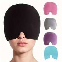 Stretchable Reusable Cooling Gel Face Mask, Cold Compress Gel Mask Ice Pack For Face And Eye Relief - Color - View 10