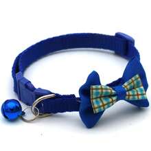 DIY Personalized Soft Cat Adjustable Collar With Bell, Bowknot Cat Collar, Cat Bell Collar, Cat Collar, Customized Pet Name Tag, Adjustable Basic Collar, Suitable For Medium And Small Dogs, Cats, Kittens And Puppies, With Buckle - Multicolor - View 24