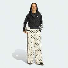 Jaket Kasual Adidas FB TT Classic Satin Polka Dot Funnel Neck KV1166 - Hitam - View 4