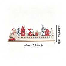 1 pieza Decoración de Cuenta Regresiva Navideña, Diseño de Papá Noel, Muñeco de Nieve, Árbol de Navidad y Coche Rojo, Adecuado para Decoración de Fiesta en el Hogar, Decoración de Sala de Fiesta de Invierno, Letrero de Llegada de Navidad, Regalo de Navidad - Ver 9