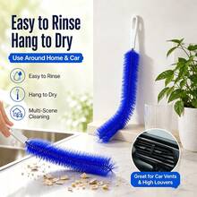 Fan Cleaning Brush Set, Flexible Dusting Brush For All Types Of Electric Fans, Reusable; Ultra-Fine Fiber Brush Head For Cleaning Air Conditioners, Home And Car Vents, Curtains, Blinds, Etc. - Multiple Styles - View 3