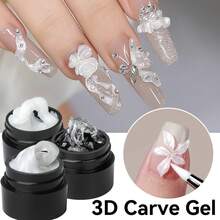 AiFer 8ml/件 3D美甲雕刻凝膠，閃亮固態雕刻凝膠，適用於美甲設計與建構 - 彩色 - 查看 13