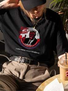 Men T-Shirts - 黑色 - 查看 1