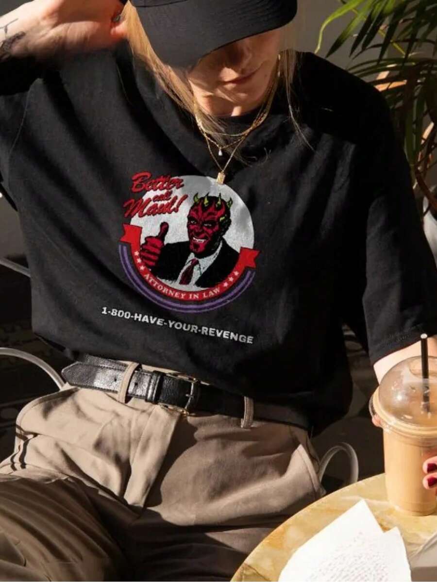 Men T-Shirts - 黑色 - 查看 1