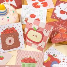 Yuxian Mini Sticky Note Pad, Four Seasons Sweet Shop, Cute Soft Pattern Planner Base Memo Sticker - one-size - View 6