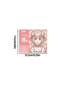 1pc Pink Cute Girl Painting Book B5 Marker Drawing Book Back To School Gift Learning Doodle Book - Multicolor - View 6