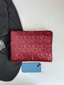 1pc Laptop Case Heart Style Tablet Bag, Suitable For 10/11 Inch , 13/14 Inch, 15/15.6 Inch Laptop Sleeve - Red - View 5