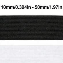RoYishi 5 Yards Elastic Bands For Sewing, 10-50mm Wide Elastic Fabric Band Springy Stretch Knitting Elastic - 5 Yards - View 5
