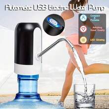 2/1piezas Dispensador Automático de Agua para Garrafón con Bomba Eléctrica USB, Sistema Portátil de Extracción de Agua, Diseño Moderno con Flujo Cómodo, Funcionamiento Silencioso y Fácil Instalación, Perfecto para Casa, Trabajo, Oficina y Uso Diario,Elige tu favorito entre dos colores disponibles: negro y blanco. - Multicolor - Ver 3