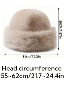 1pc New Women's Winter Wool Hat, European And Korean Style Warm Hat, Suitable For Autumn/Winter, Fashion Solid Color, Fits Face Shape, Compact Versatile Mongolian Hat, Thickened Design, Winter Essential - Multicolor - View 2