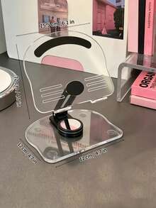 1pc Foldable Phone/Tablet Stand, 360° Rotating Adjustable Angle, Suitable For Smartphones And Tablets (Up To 12 Inches), Sturdy Metal Construction, Exquisite Christmas/New Year Gift - Multicolor - View 8