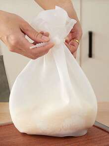 1pc Silicone Non-stick Kneading Dough Bag - White Large - View 9