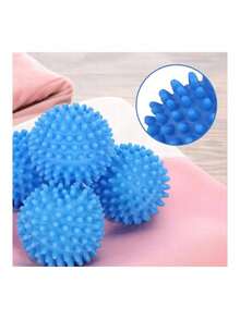 Laundry Dryer Balls 4 Pcs 6 Cm, Reusable PVC Washing Balls For Softer Fabrics, Lint Collecting Laundry Balls That Help Reduce Tangling And Improve Airflow For Clothing, Towels, Blankets And Everyday Machine Washing - A - View 6