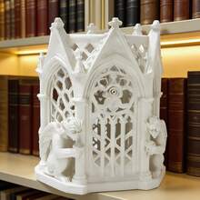 Gothic Architecture Style Makeup Brush Holder Desktop Storage Gothic Pen Holder Pen Holder 3D Printed - Multicolor - View 6