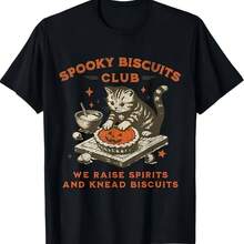 Women's T-Shirt With Cat Design, Fun For Baking On Halloween. - 款式 - 查看 1