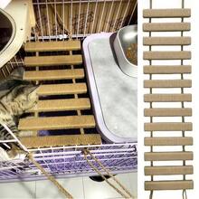 Exquisite Wall-Mounted Wooden Cat Climbing Ladder, Durable Sisal Scratching Rope, Space-Saving Indoor Cat Bridge Furniture, Reliable Pet Activity Structure, 3 Sizes Available: 50cm, 150cm, 200cm, Sturdy Home Kitten Toy Supplies - Ginger - View 9