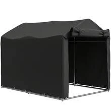 Extra Large Outdoor Bike Shelter Tent - UV Protection, Fits 2-4 Bikes, Portable & Foldable For Garage/Garden Storage - Black - View 9
