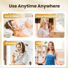Electric V-Face Lifting Beauty Device 6 Modes 8 Levels Microcurrent Facial Firming Massager Double Chin V-Face Shaping Device 200mAh - White - View 9