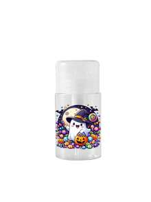 Halloween Ghost Pumpkin Monster Print Push Down Dispenser Bottle, Refillable Clear Plastic Liquid Container For Nail Polish Remover, Makeup Remover - Multicolor - View 16