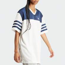 Adidas Women's Loose V-Neck Basketball Style Dress IS2348 - White - View 1