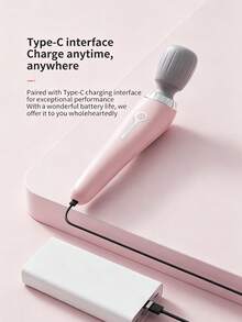 Portable Wireless Muscle Massager, Soft Silicone Massage Head, High Torque Motor, 7mm Deep Penetration To Relieve Muscle Tension, Multi-Speed Adjustment, 240g Lightweight Pocket Design, USB-C Charging, Quiet Operation, Relax Anytime - 1 - View 11