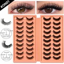 20 Pasang Bulu Mata Palsu Tebal dan Bervolume, Bulu Mata Palsu Keriting dan Tipis, Bulu Mata Strip Penuh, Bulu Mata Imitasi Mink Tampilan Alami, Bulu Mata Dramatis 3D, Bulu Mata Cat Eye Lembut Multi-Lapisan untuk Kerja Sehari-hari & Pesta, Festival, dan Riasan Pertunjukan - View 11