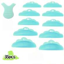 35pcs Eyelash Lifting Kit Silicone Pad Eye Lash Perm Pads Eyelashes Extension Additions 3D Eyelash Curler Applicator Tools - Multicolor - View 10