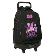 Safta KPop Demon Hunters K-Pop Demon Hunters School Backpacks, Mini, Teen, Junior, Double, Expandable, Trolley Compatible - Large Wheeled Backpack - View 2