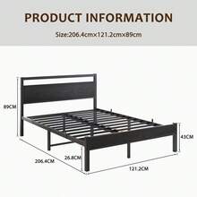 Bed Frames - 黑色 120*200厘米 - 查看 11