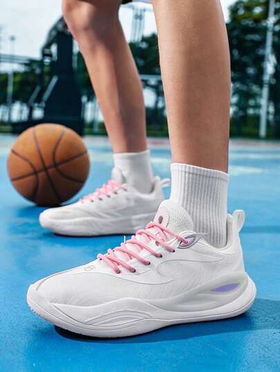 Unisex Low-Top Basketball Shoes - Breathable Mesh Upper & Durable Rubber Sole, - Lightweight All-Season Sports Casual Shoes, Suitable For Fitness, Running, Sports Training, Fashion Style, Flexible & Comfortable