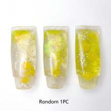 1pc Fruit Toothpaste Shaped Transparent Shiny Cube Squeeze Toy, Soft TPR Material Jelly Fingertip Stress Relief Toy, Cute Toothpaste Sensory Hand Toy, Used To Relieve Anxiety, Children Party Gift, Independence Day Gift, Soft Toy - 彩色 - 查看 16