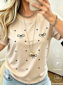 Women T-Shirts - Apricot - View 3
