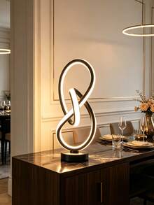 Modern Creative Spiral USB Desk Lamp, 3 Colors Available, 3 Color Temperatures Adjustable, Plug-In Switch - Stylish Black Design, Suitable For Bedroom, Living Room Or Study | Artistic Metal Table Lamp Perfect For Creating Cozy Atmosphere - Multicolor - View 11