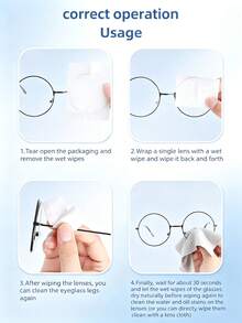 50/5pcs Eyeglass Cleaning Wipes, Disposable Lens Cleaning Cloth, Suitable For Eyeglasses, Smartphones, Computers, Cameras And Other Glass Surfaces, Portable Packaging, Suitable For Home And Travel Use - Multicolor - View 8