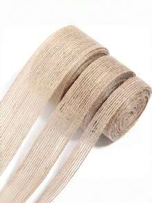 10M/Roll 6mm-50mm Mesh Burlap Trim Natural Jute Burlap Ribbons Vintage Rustic Linen Ribbon DIY Craft Gift Wrapping Wedding Decor - Multicolor - View 2