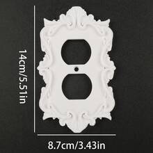 1 buah Panel Saklar Ukir Vintage Plastik Cetak 3D, Gaya Barok Halloween, Saklar Dinding Dekoratif Pilihan Tunggal/Ganda yang Dapat Dipersonalisasi - beraneka warna - View 17