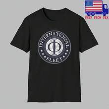 International Fleet Men's Black T-Shirt, Size S-5XL - 款式 - 查看 1