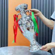 Yiwoop Europe Soccer Trophy 6/10/13/17IN Championship Trophy Awards Cup Football Cup Fans Souvenir - 10inch/26cm(ChampionshipupdatedtoItaly) - View 6