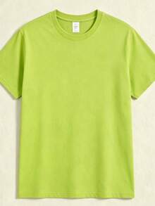 Jesus Shirt His Way Is Better Comfortable Christian Merch Simple Christian Faith Gift Clothing Casual Fall Outfits For Women Travel Short Sleeve Tops - 螢光綠 - 查看 3