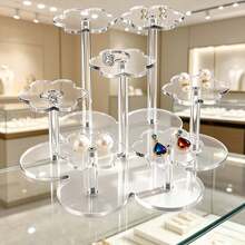 壓克力分層展示架，珠寶戒指展示架，公仔展示架，化妝品展示架 - 彩色 - 查看 2