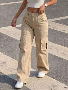 Women Jeans - Beige - View 5