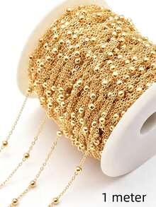 1 Pack, 1 Meter Geometric Rhombus Handmade Chain, Suitable For Necklace, Bracelet And Other Jewelry Making DIY Accessories - Geometric Rhombus Chain - View 13